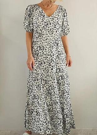F&f 16 р довга сукня в квіти