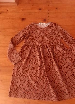 Платье на девочку на рост 134. повседневное платье в школу
