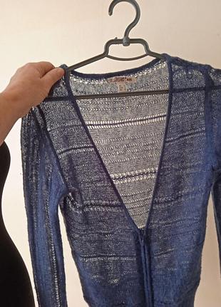 Кофта паутинка на молнии 5