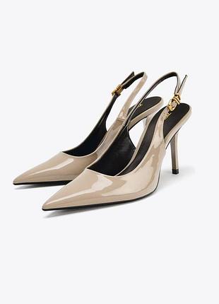 Туфли на каблуке zara
