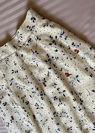 Спідниця лимонному кольорі квітковий принт віскоза monki