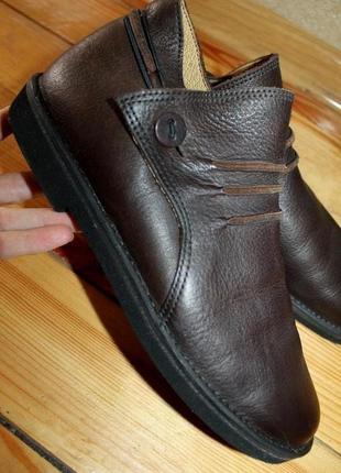 41 разм. ботинки эксклюзив einats schuhwerk. кожа.