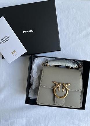 Pinko love one top handle micro light сумка пінко оригінал з коробкою кросбоді сумочка