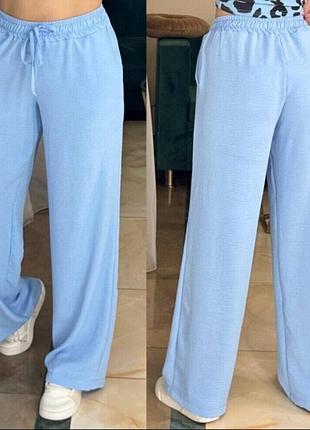 Женские брюки палаццо креп-хлопок