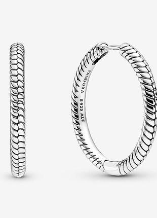 Серебрянные серёжки пандора 299532c00 артикул 055-21633