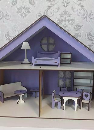 Ляльковий будинок "lol house", кукольный дом из хдф от украинского производителя! размеры домика: 44*31*22 см