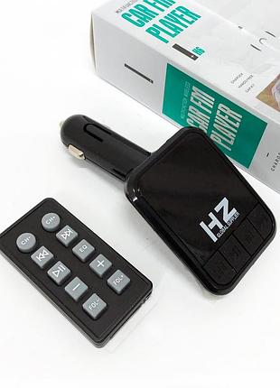 Автомобільний fm трансмітер bluetooth hz h6-12-24v модулятор із microsd, usb, hands free + пульт
