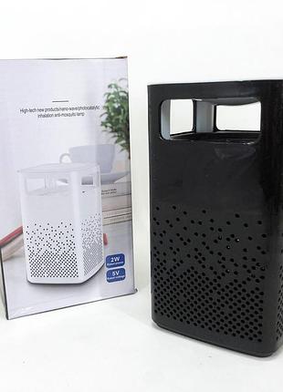 Лампа от комаров usb bug zapper fly. цвет: черный