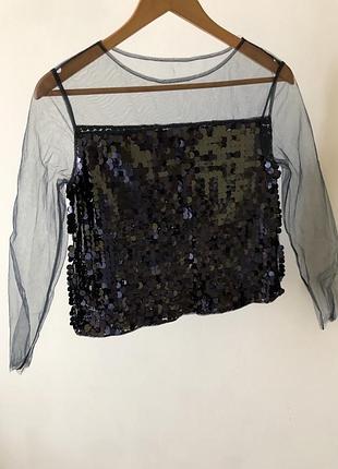 Блузка жіноча з паєтками vovk, xs