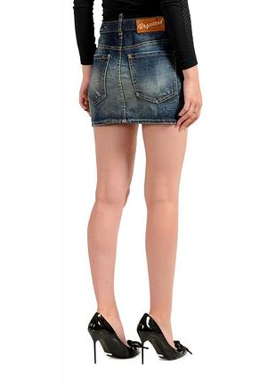 Дизайнерська мікро-спідниця джинсова