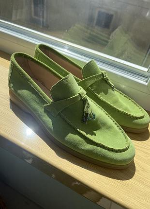 Мокасини яскраво зелені бренду melvin&hamilton