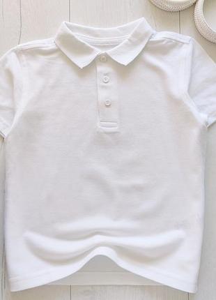 3,4 года, рост 98,104 белое поло артикул: 24174 бренд: george (джордж)