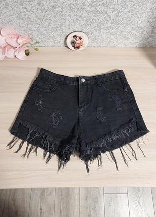 Женские черные мини шортыwear jeans.