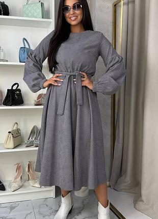 Платье женское вельветовое