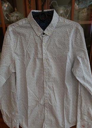 Рубашка мужская zara 100% коттон