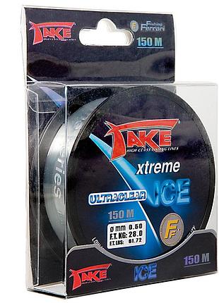 Леска lineaeffe take xtreme ice (ультрапрозрачная) 150м. 0.14мм. fishtest 2,8кг