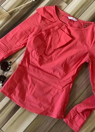 Шикарная коралловая блузка