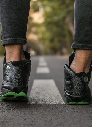 Black and green jordans 13 sales