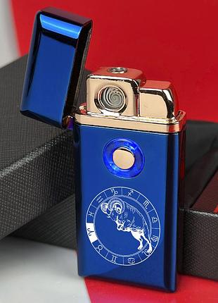 Зажигалка 2в1 газовая + usb с вашим знаком зодиака овен ( есть все знаки зодиака )