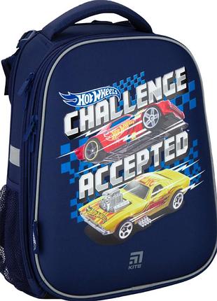 Рюкзак шкільний синій hot wheels hw20-531м