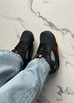 Кросівки nike leather air jordan 5 retro off noir gore-tex