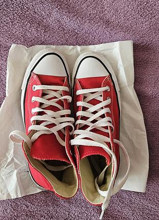 Унисекс кеды красные converse chuck taylor all star m9621 размер 38 б/в