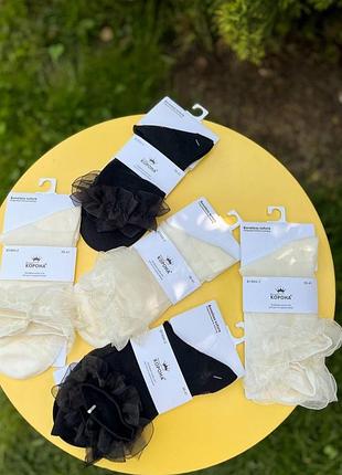 Ажурні шкарпетки з сердечками під лофери (чорні/шампань)