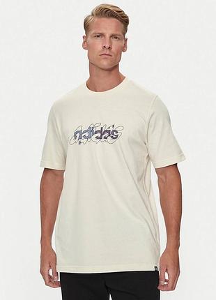 Бавовняна футболка adidas illustrated linear