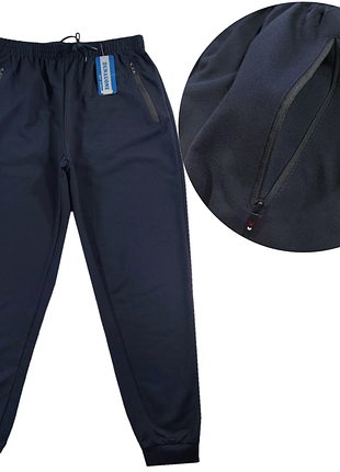 Штаны спортивные мужские синие большого размера 58,60
