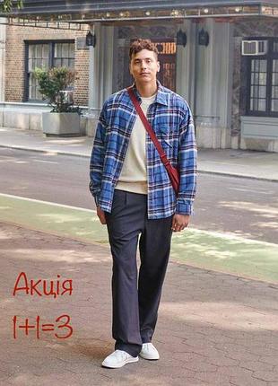 Фланелевая рубашка uniqlo в клетку
