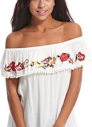 Блуза с вышивкой f&amp;f.