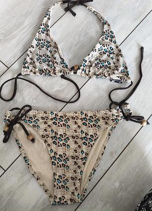 Купальник раздельный треугольники, размер xs s