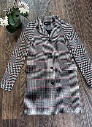 Пальто пряме  mango в гусину лапку легке весна / осінь