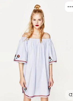 Сукня zara з вишивкою