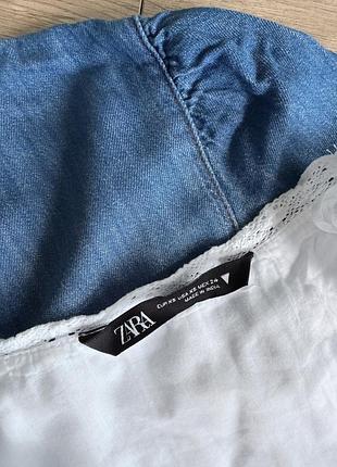 Котонова сукня міні zara 4