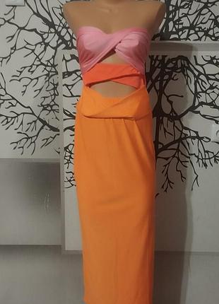 Яркое платье макси 3