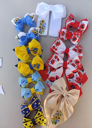 Бантики до вишиванки на перше вересня і не тільки