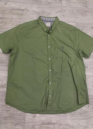 Мужская коттоновая рубашка большого размера. батал.