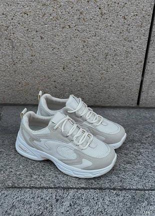 Жіночі бежеві кросівки р36-41