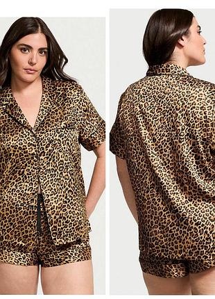 Victoria´s victorias secret виктория сикрет сатиновая пижама, костюм для сна satin short pajama set сатиновая пижама