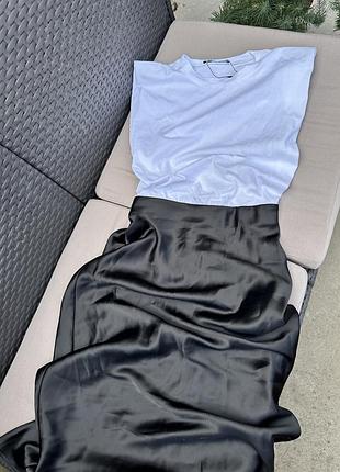 Сукня zara чорний низ білий верх
