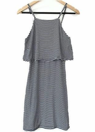 Трикотажный сарафан в полоску