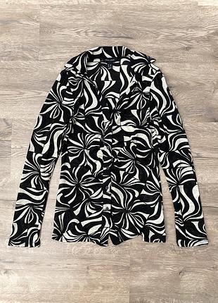 Блуза сорочка з абстрактним принтом new look