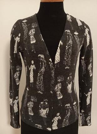 Кардиган тонкий на пуговицах р.xs - s.