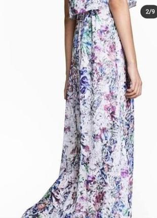 H&m сукня шифон літня тонка з підкладкою внутрішньою