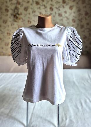 Especia жіноча футболка з топ з пишними рукавами