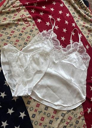 Піжама біла з мереживом