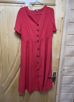 Жіноче плаття - сарафан з льоном