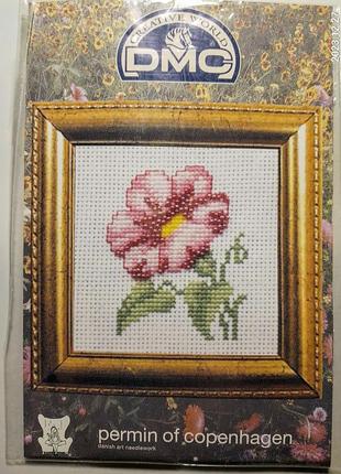 Цветок вышивка крестиком набор дмс для начинающих, ребенка