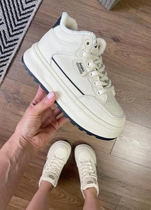 Утепленные деми хайтопы ботинки для девочки